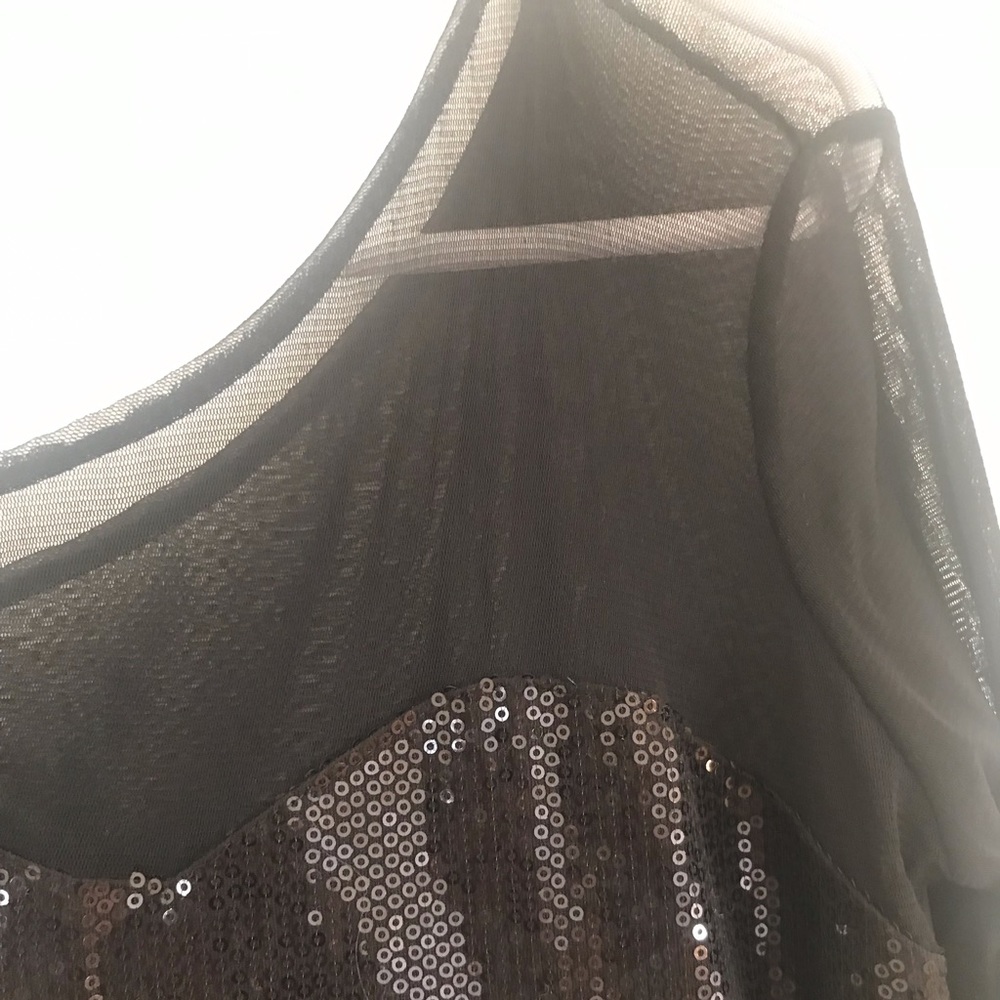 Black sequin dress
